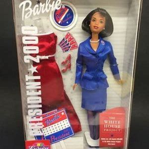🗽2000 President Barbie White House Project NWT Mattel Vice Democrat Republican
